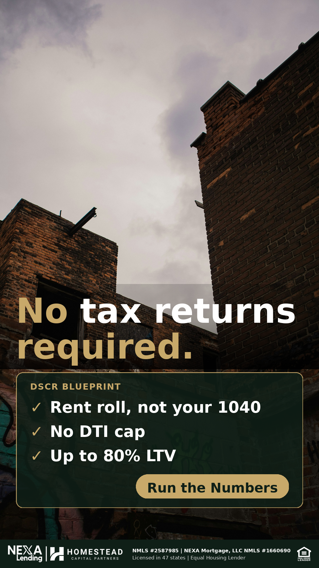 V3 No Tax Returns