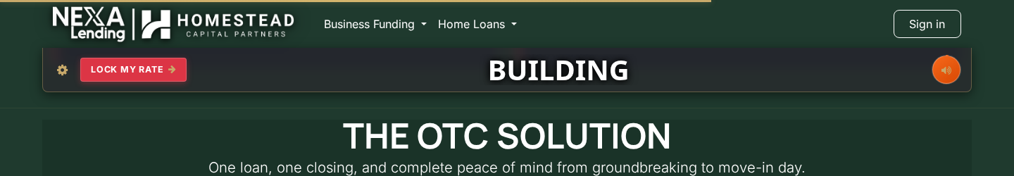 Sticky bar in the unmuted state — button transitions from red/pulsing to vibrant orange, SVG progress ring fills clockwise as audio plays